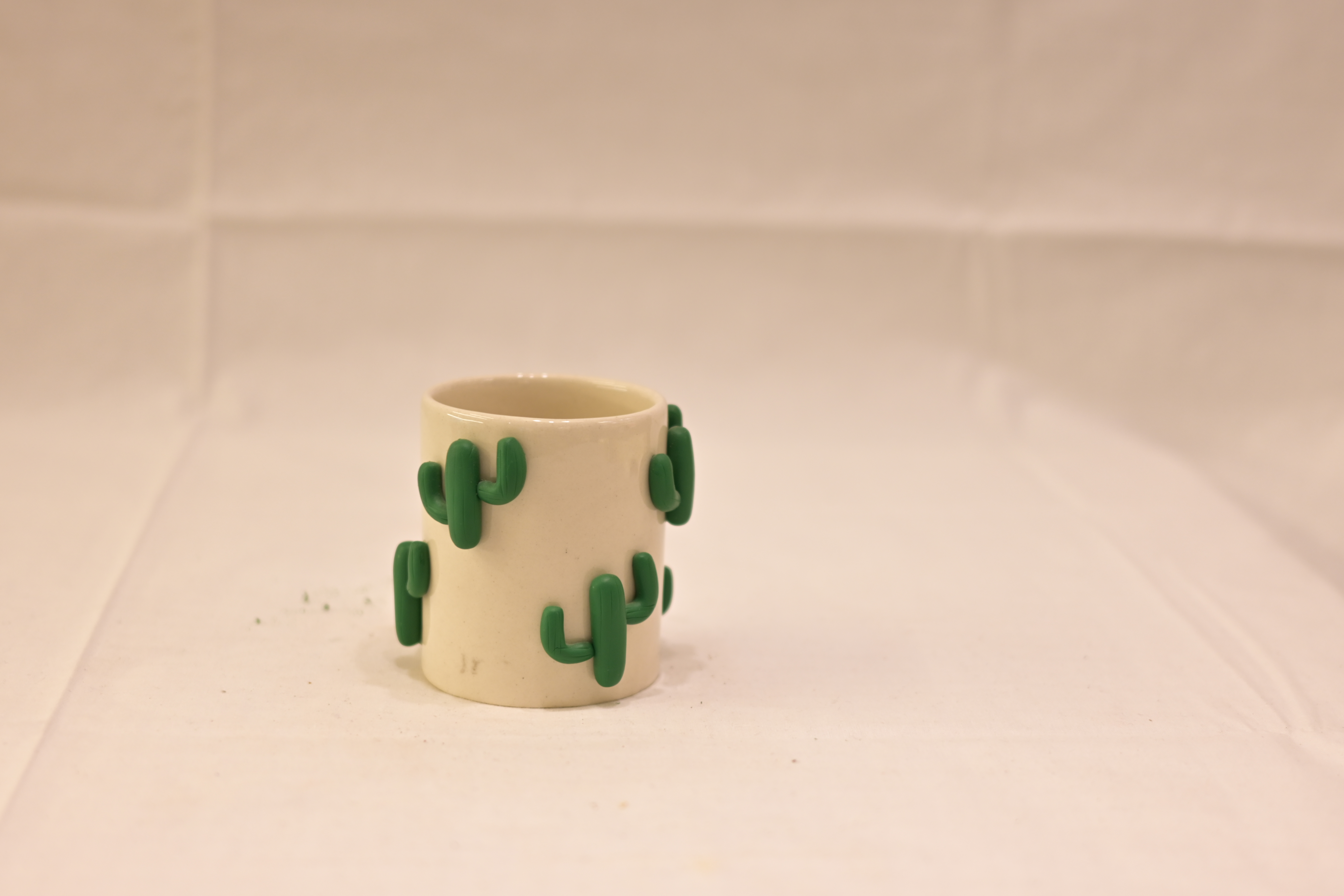 Cactus Charm Ceramic Cup