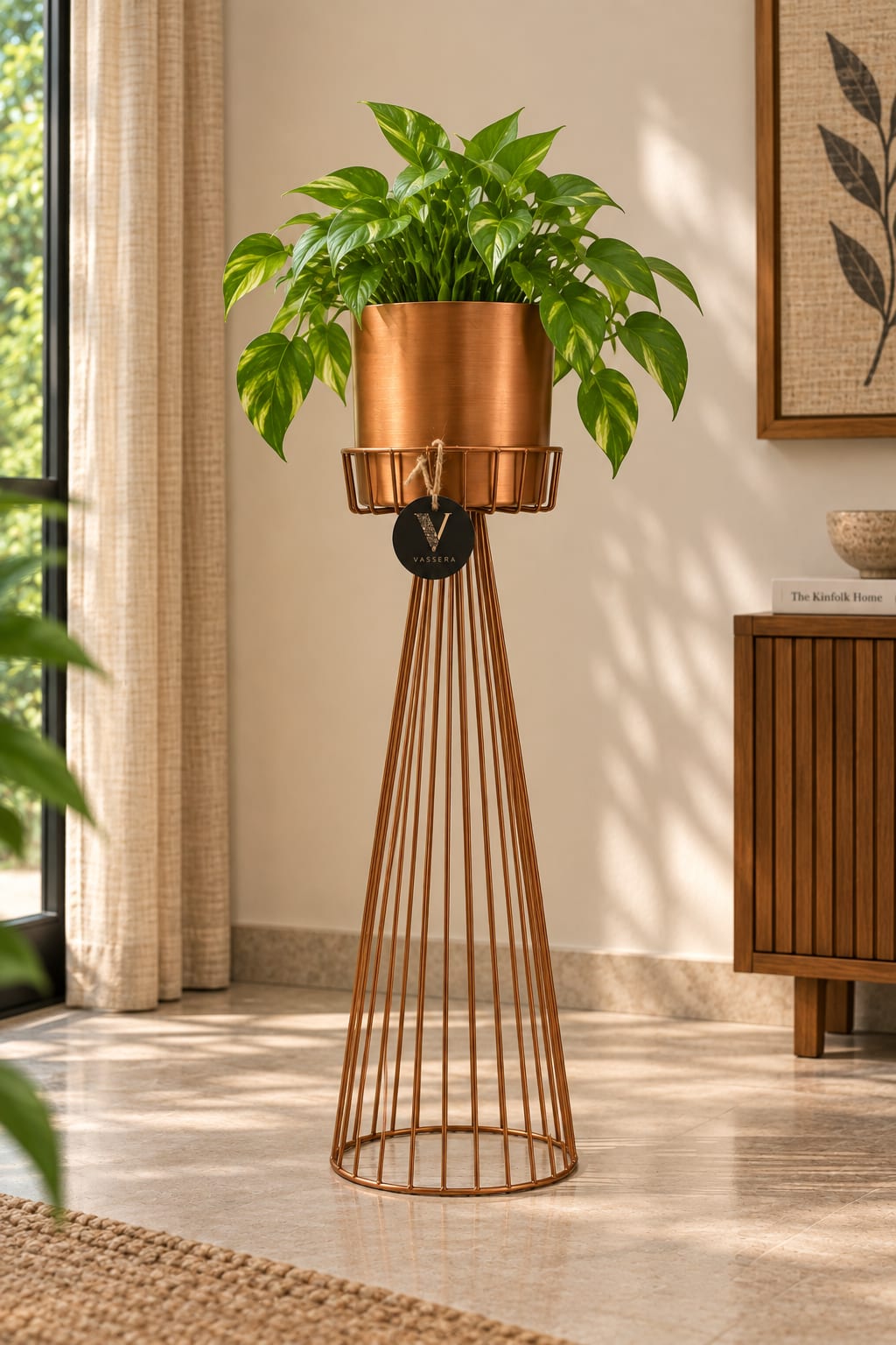 Copper Spire Wire Stand Planter