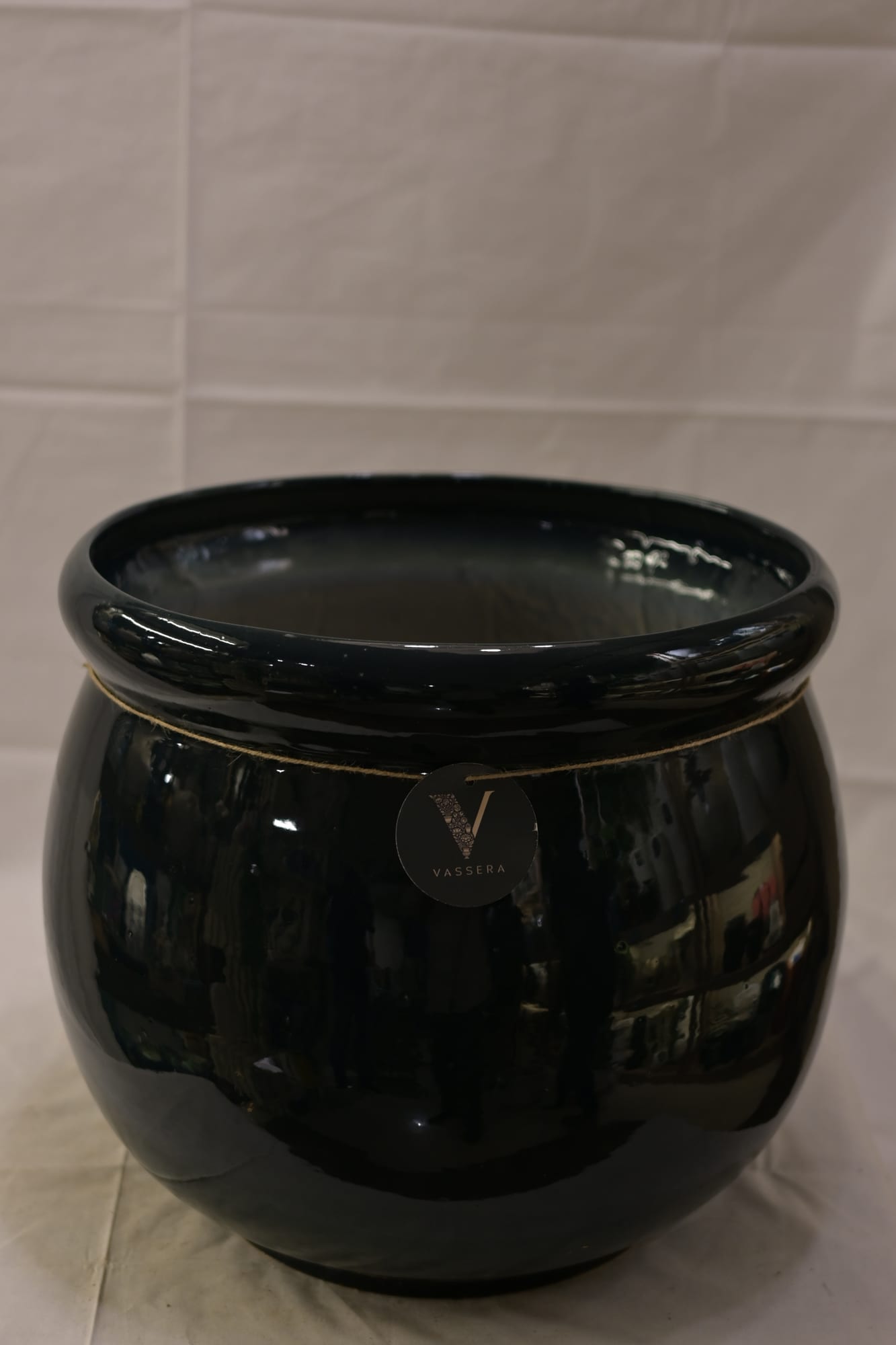 Obsidian Luxe Gloss Ceramic Planter