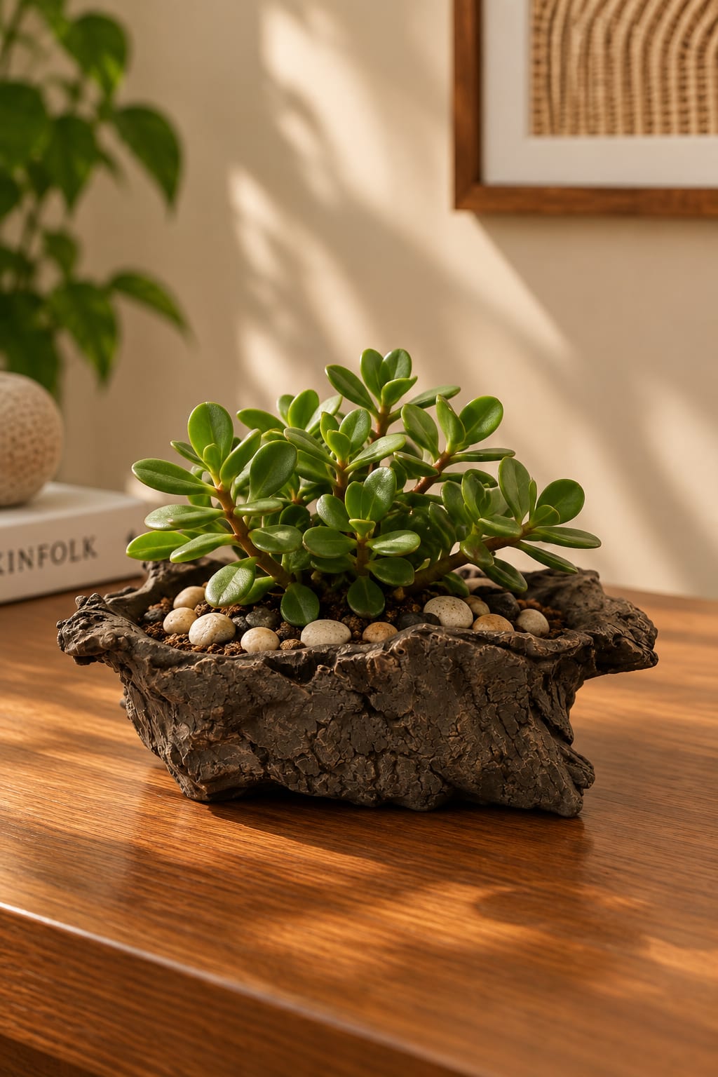 Barkstone Organic Sculptural Bowl