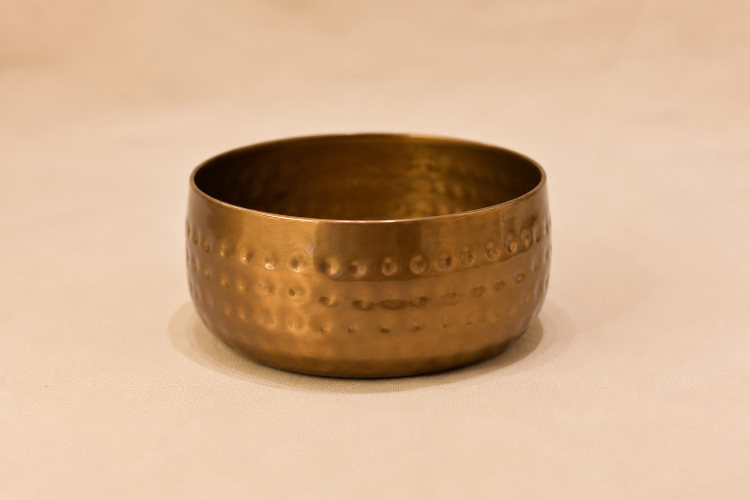 Antique Hammered Brass Bowl