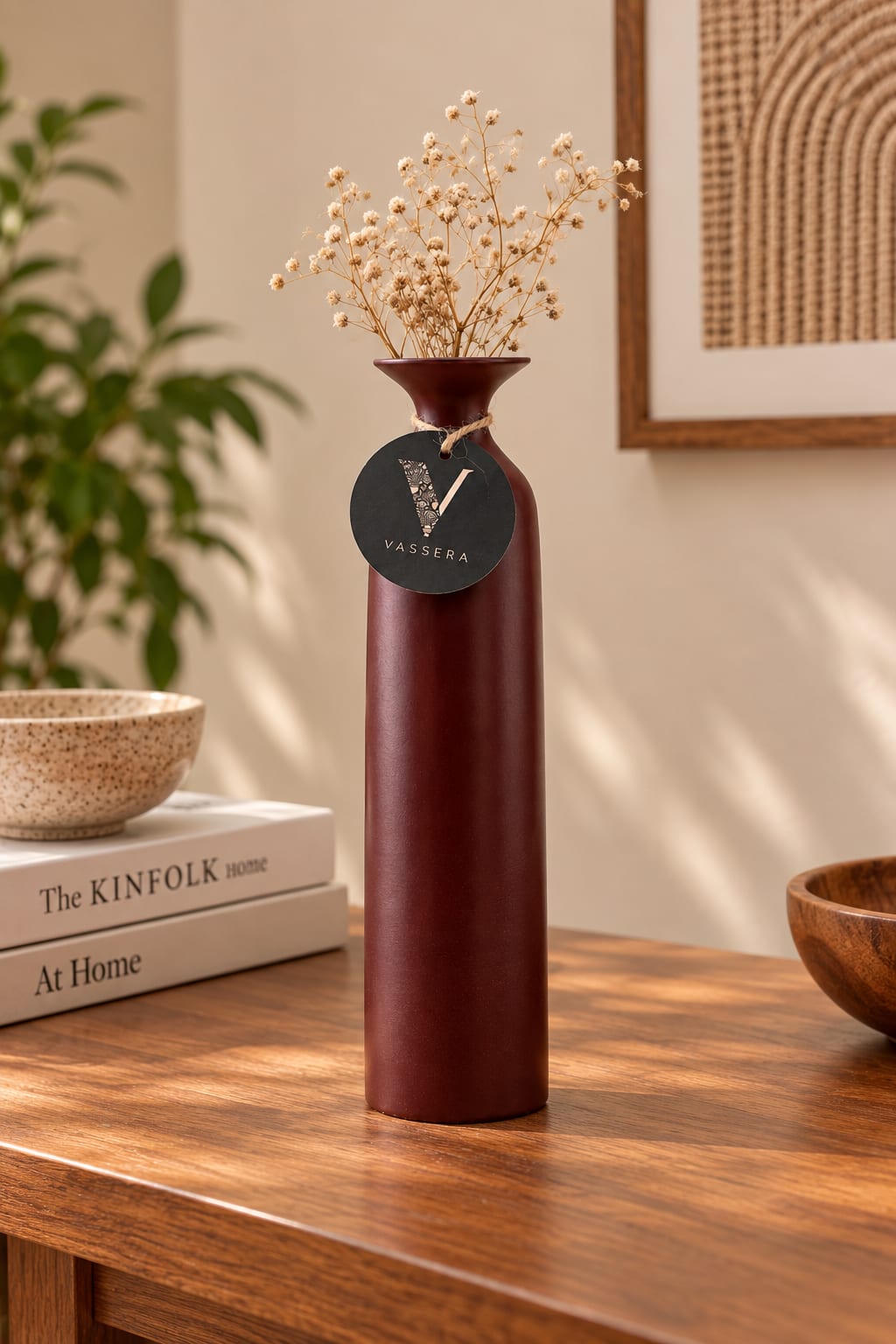 Merlot Tall Flare Ceramic Vase