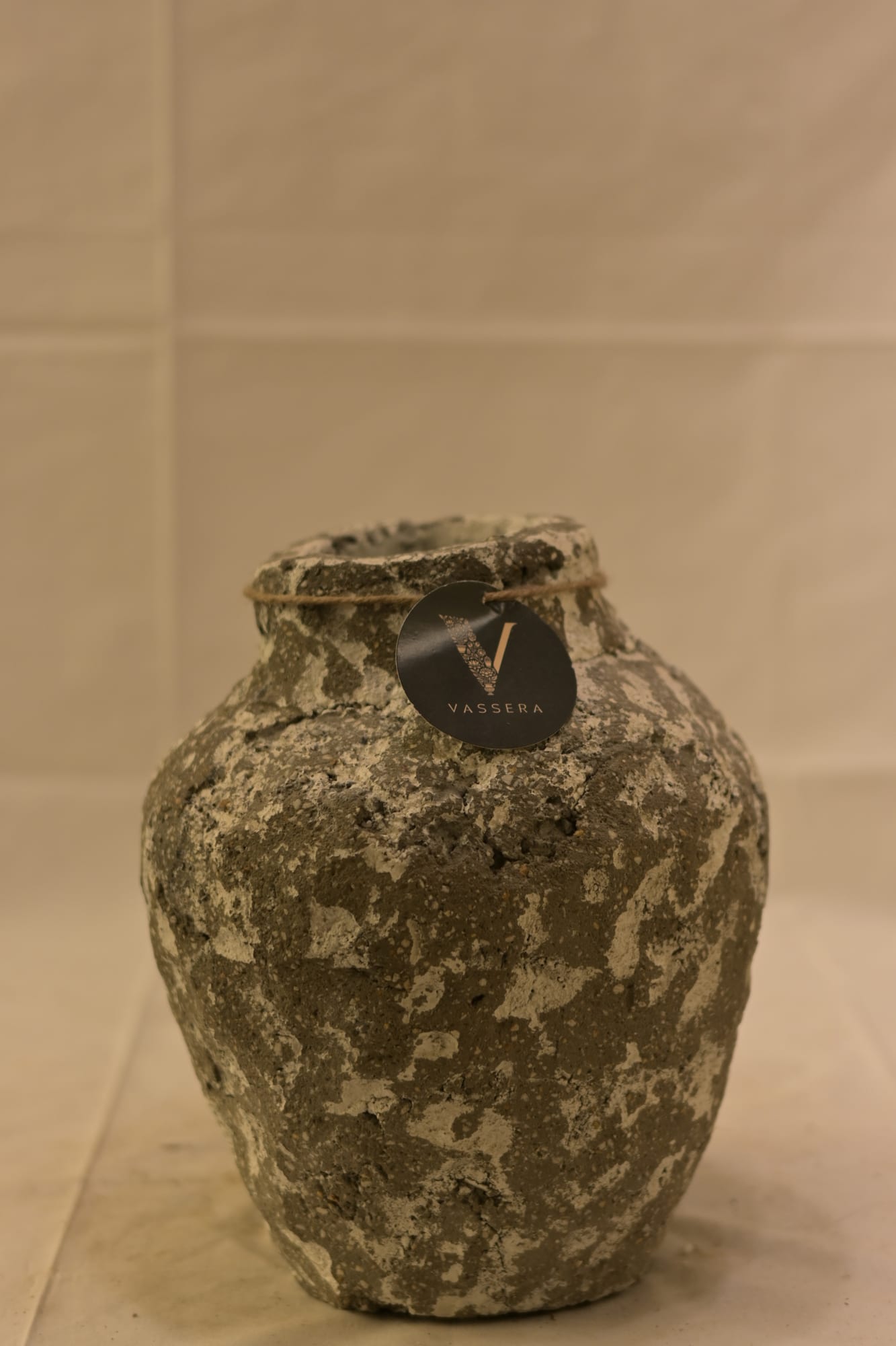 Ancient Stone Patina Urn Vase