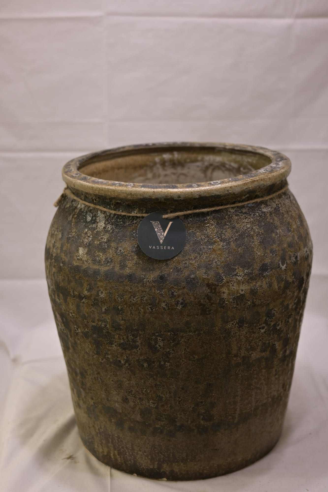 Antique Earth Patina Ceramic Planter
