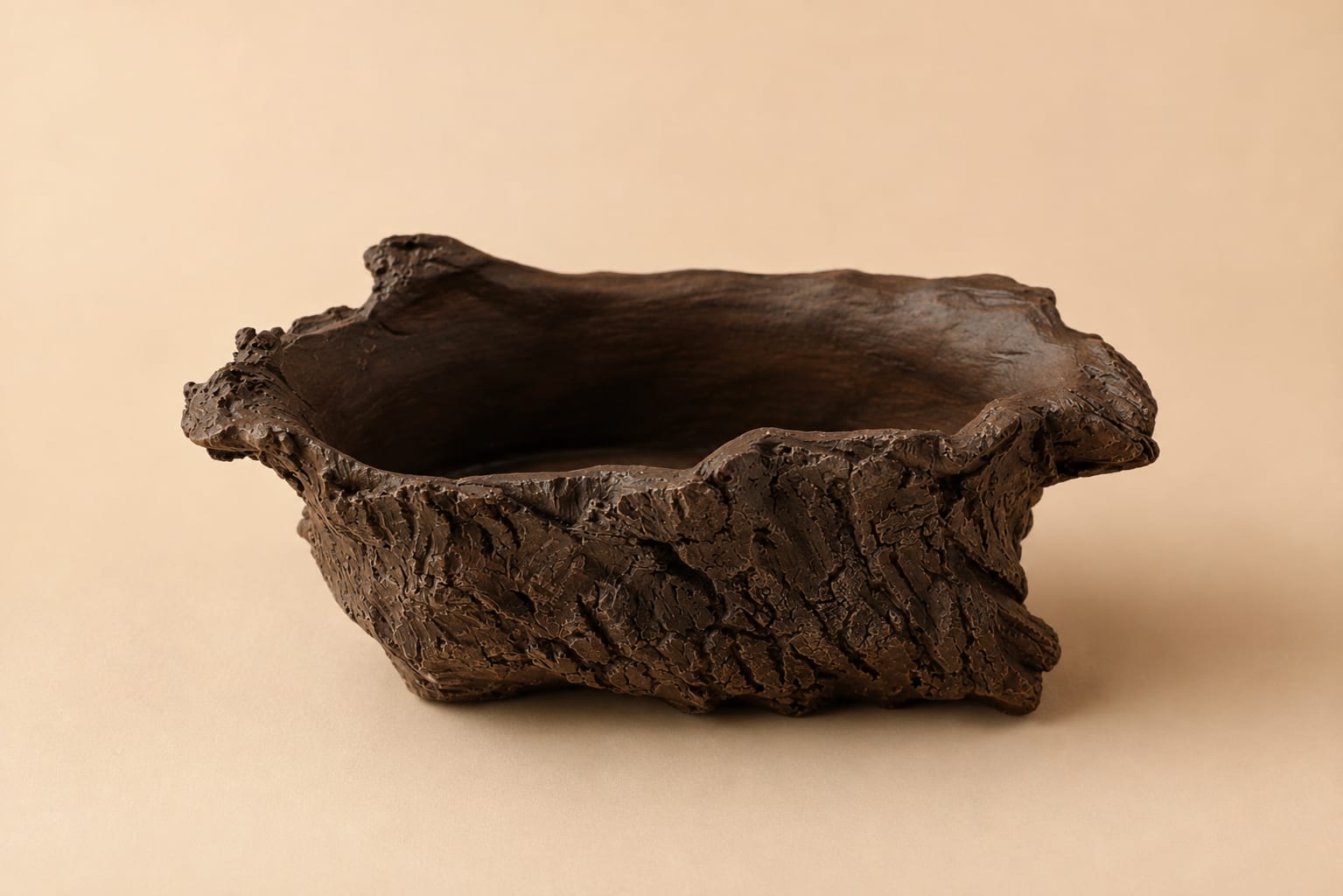 Barkstone Organic Sculptural Bowl