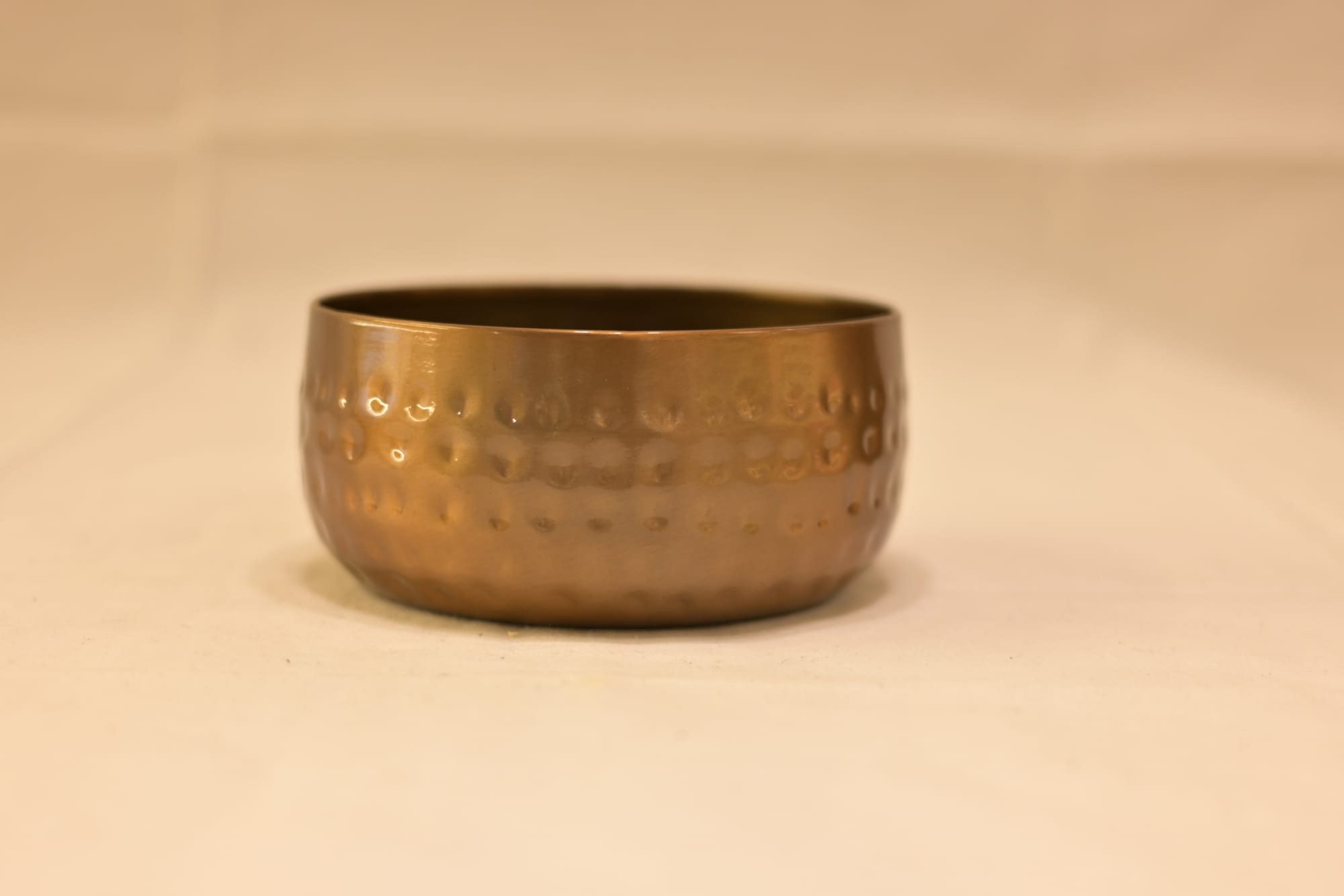 Antique Hammered Brass Bowl