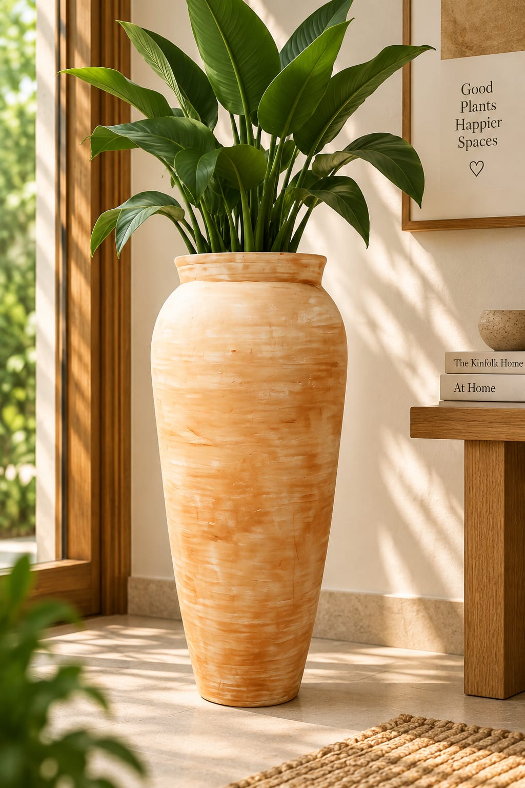 Solara Artisan Tall Floor Planter