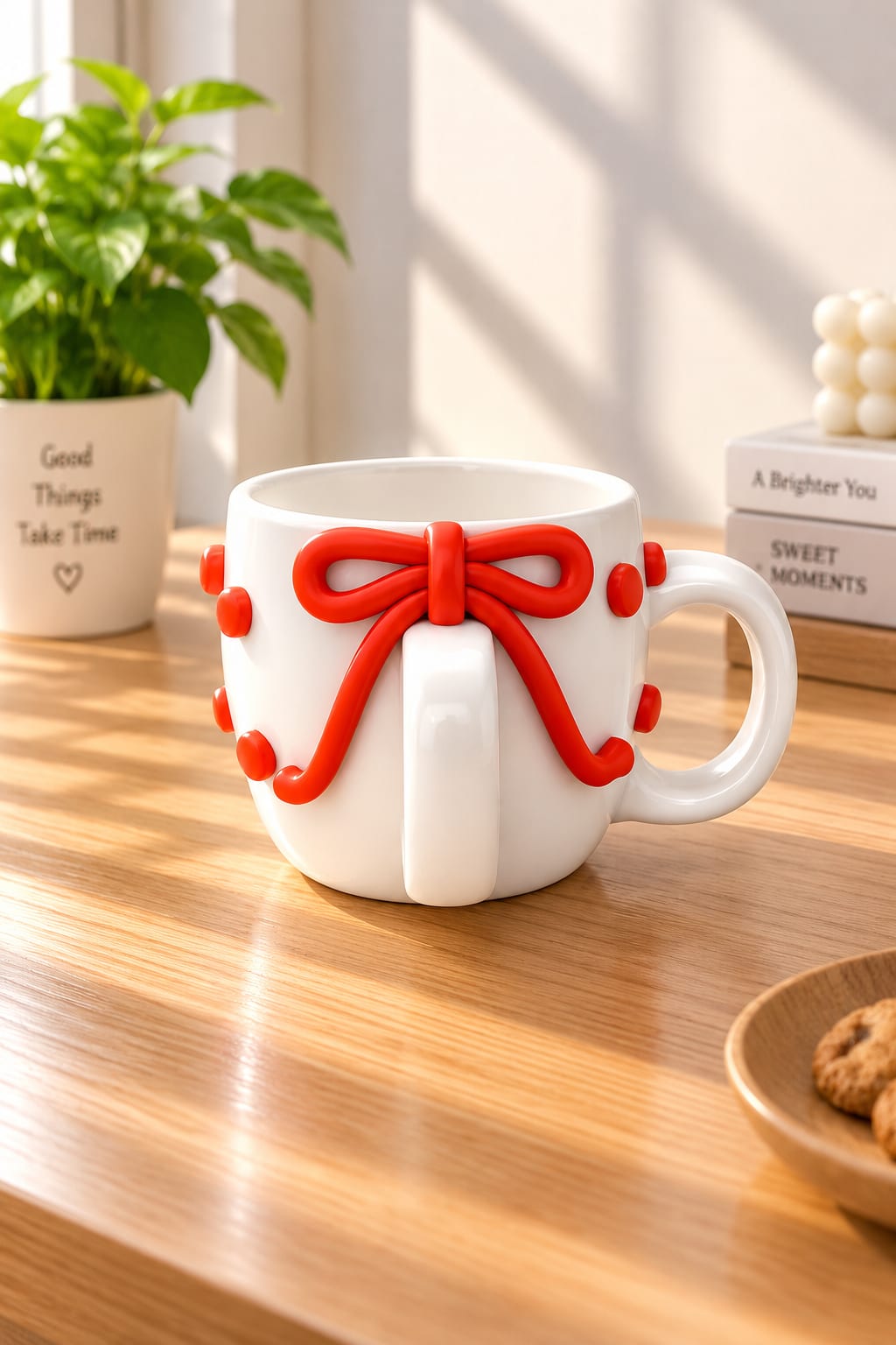 Scarlet Bow Gift Mug