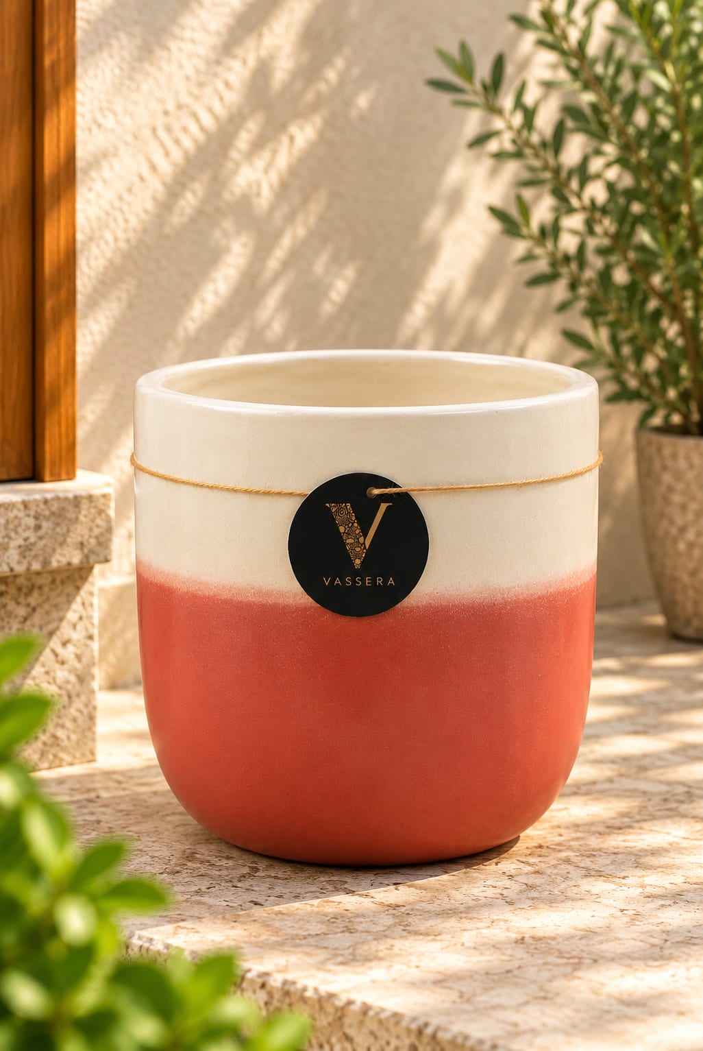 Terracotta Horizon Ceramic Planter Trio