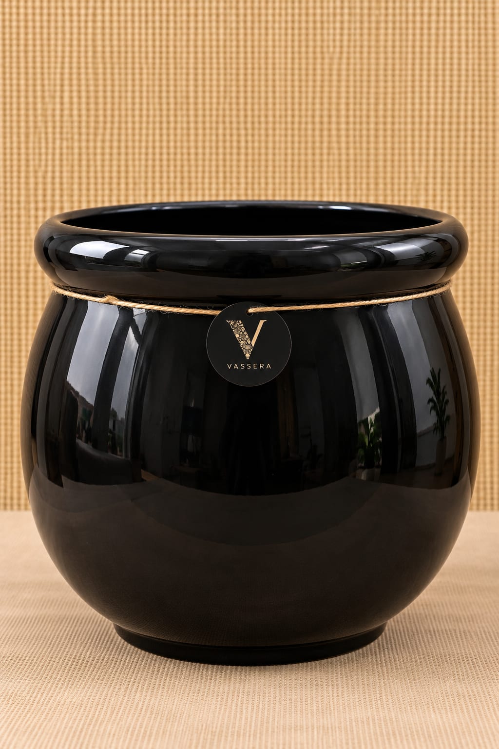 Obsidian Luxe Gloss Ceramic Planter