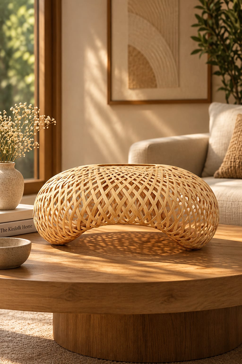 Aria Sculptural Rattan Light Shade